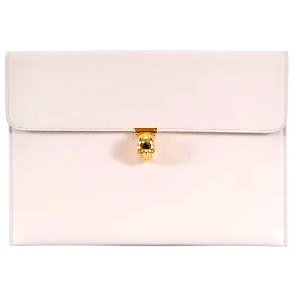 💀Alexander McQueen Envelope Clutch - Nude💀